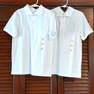 Cat & Jack White Kids Polo Shirts